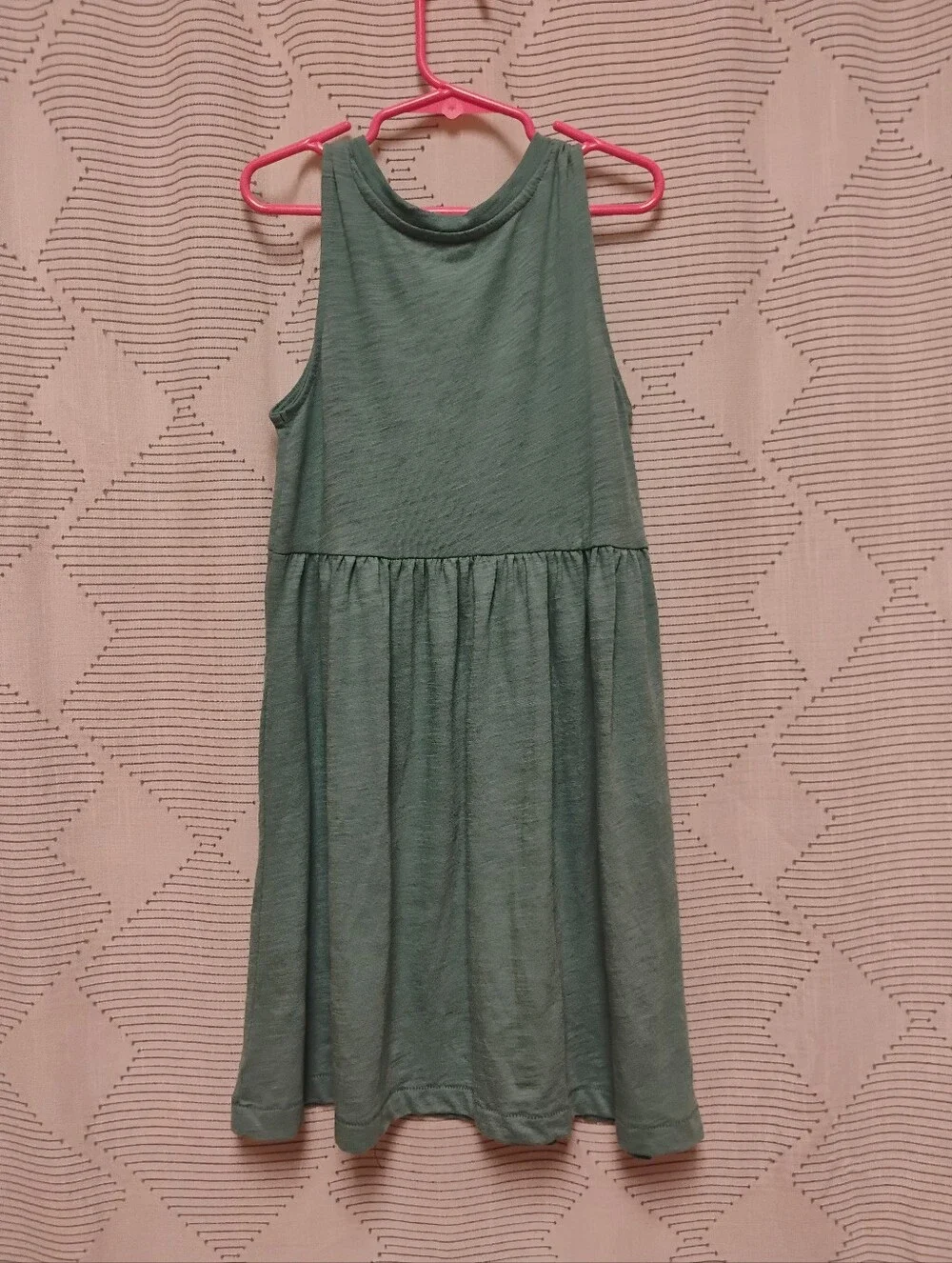 Old Navy Girls Sleeveless Gathered Dress Soft Washed Knee Length Size Medium 8